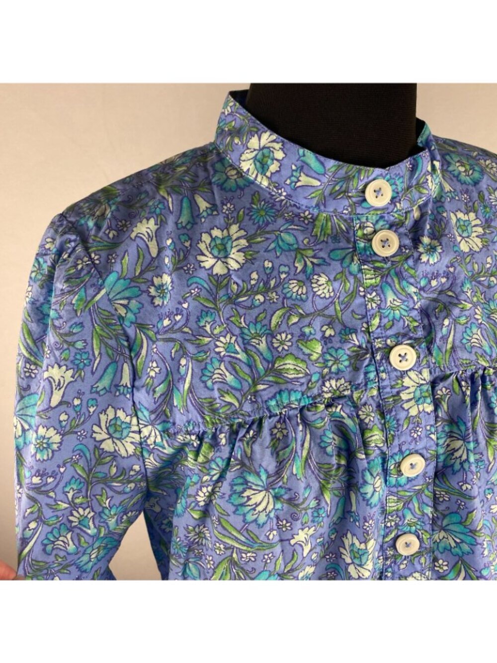J.Crew Fresco Top In Floral Cotton Poplin Womens S Cottagecore Prairie Peasant - Picture 4 of 12